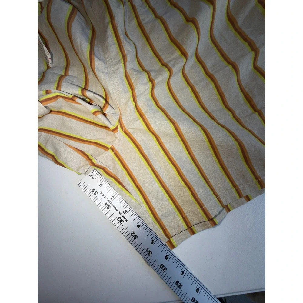 Prana Indio Heritage Shorts Mens XL Yarrow Striped Recycled 6 Inch Inseam NEW